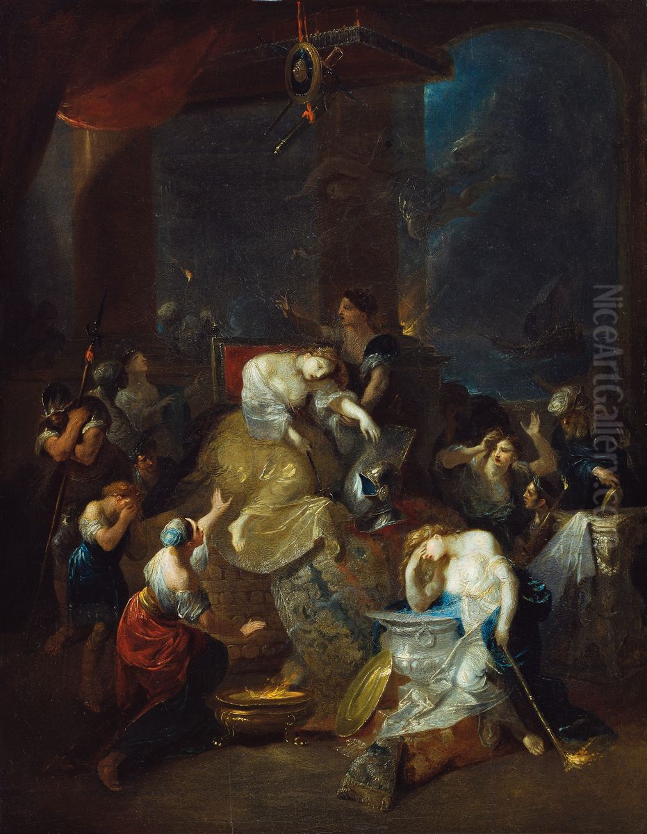 Der Tod der Dido Oil Painting by Franz Anton Maulbertsch