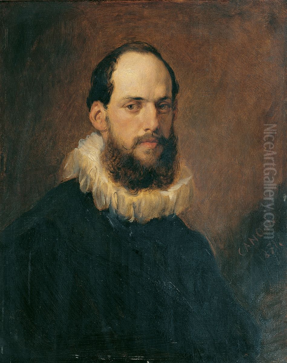 Wilhelm Wartenegg in einem Kostum des 17. Jahrhunderts Oil Painting by Hans (Johann von Strasiripka) Canon