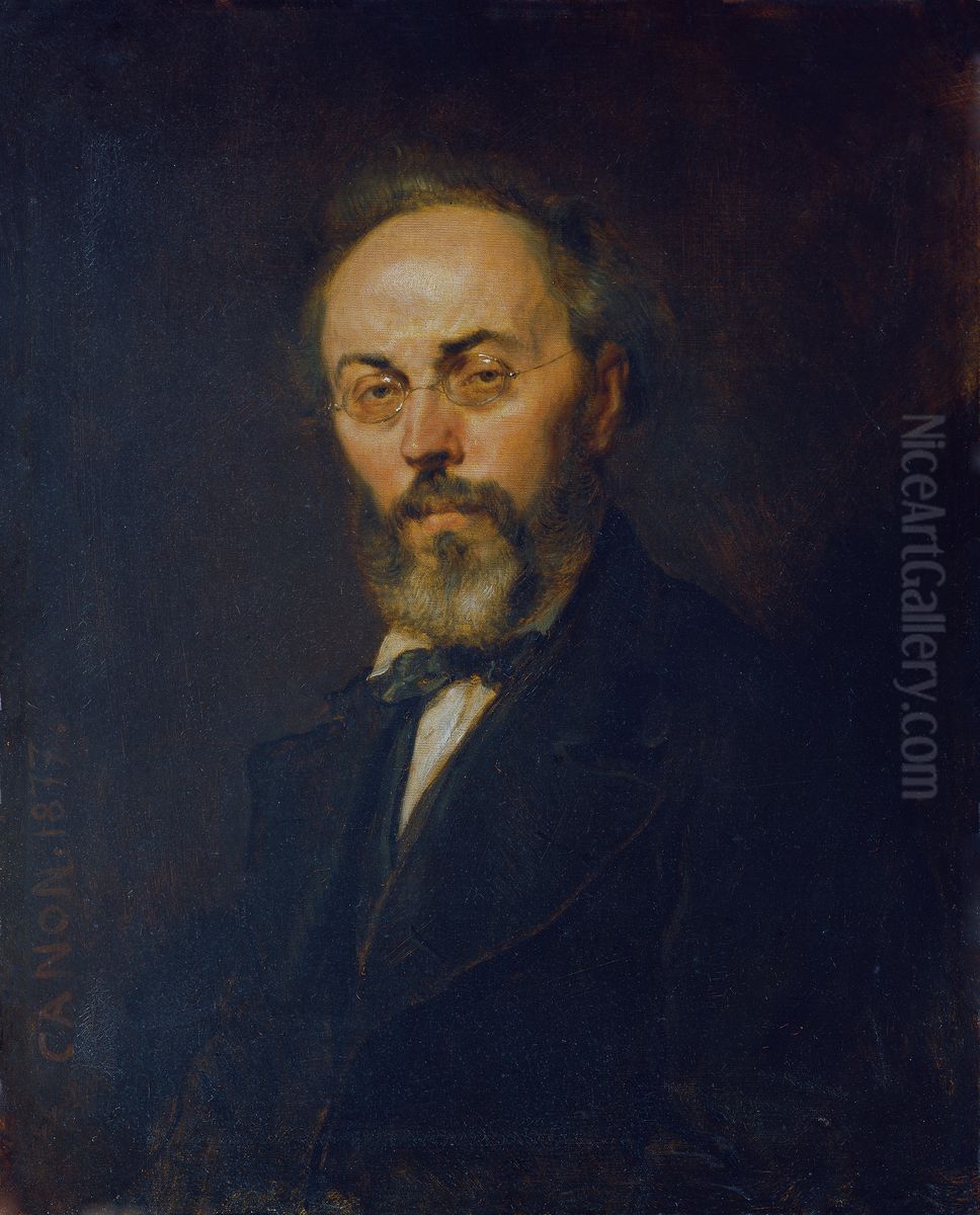 Der Reichsratsabgeordnete Georg Granitsch Oil Painting by Hans (Johann von Strasiripka) Canon