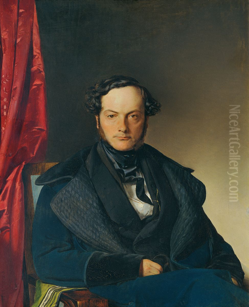 Herr Nadassy Oil Painting by Franz Eybl