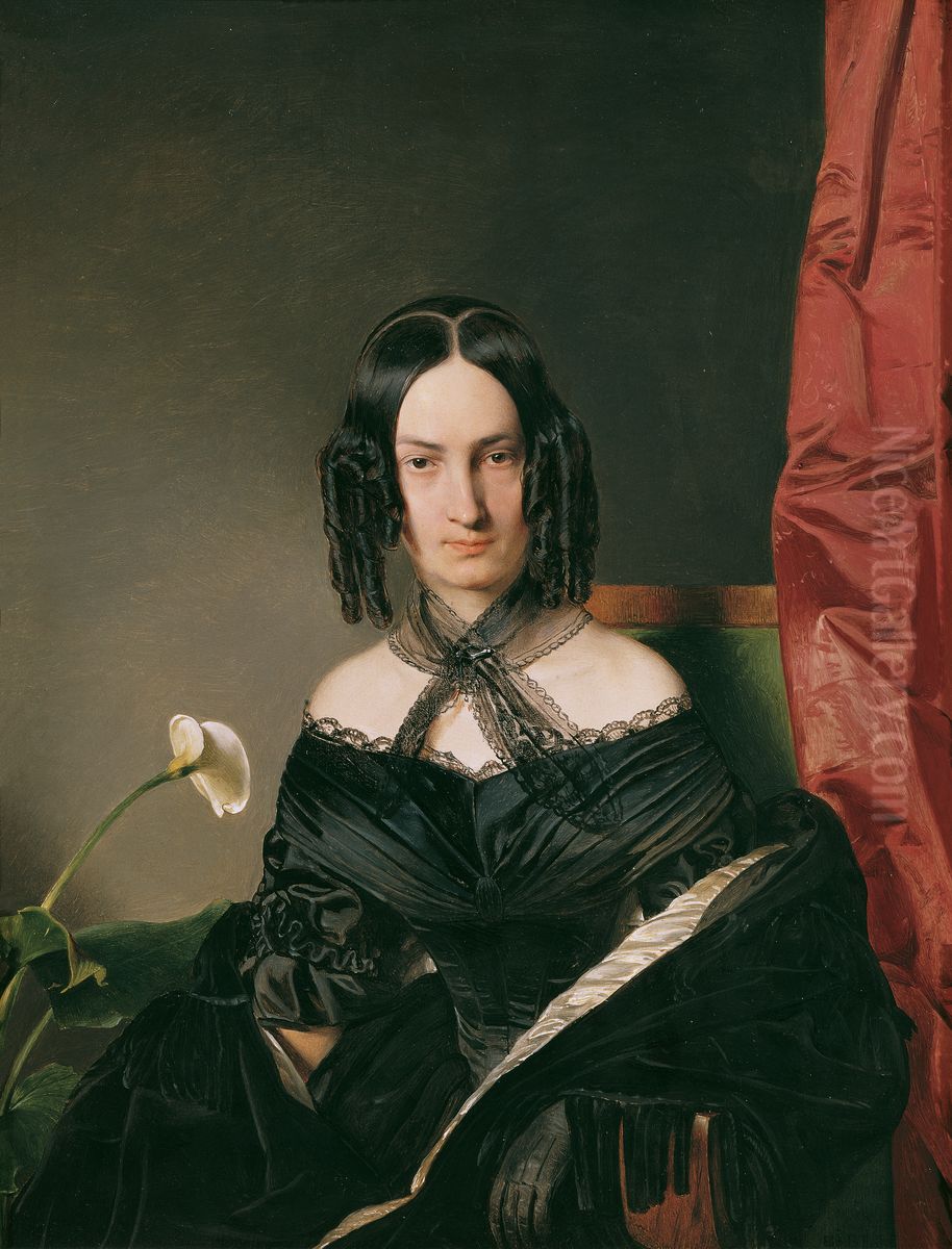 Mrs. Nadassy Oil Painting by Franz Eybl