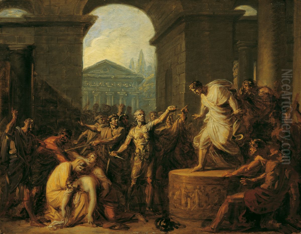 Der Tod der Virginia Oil Painting by Heinrich Fuger