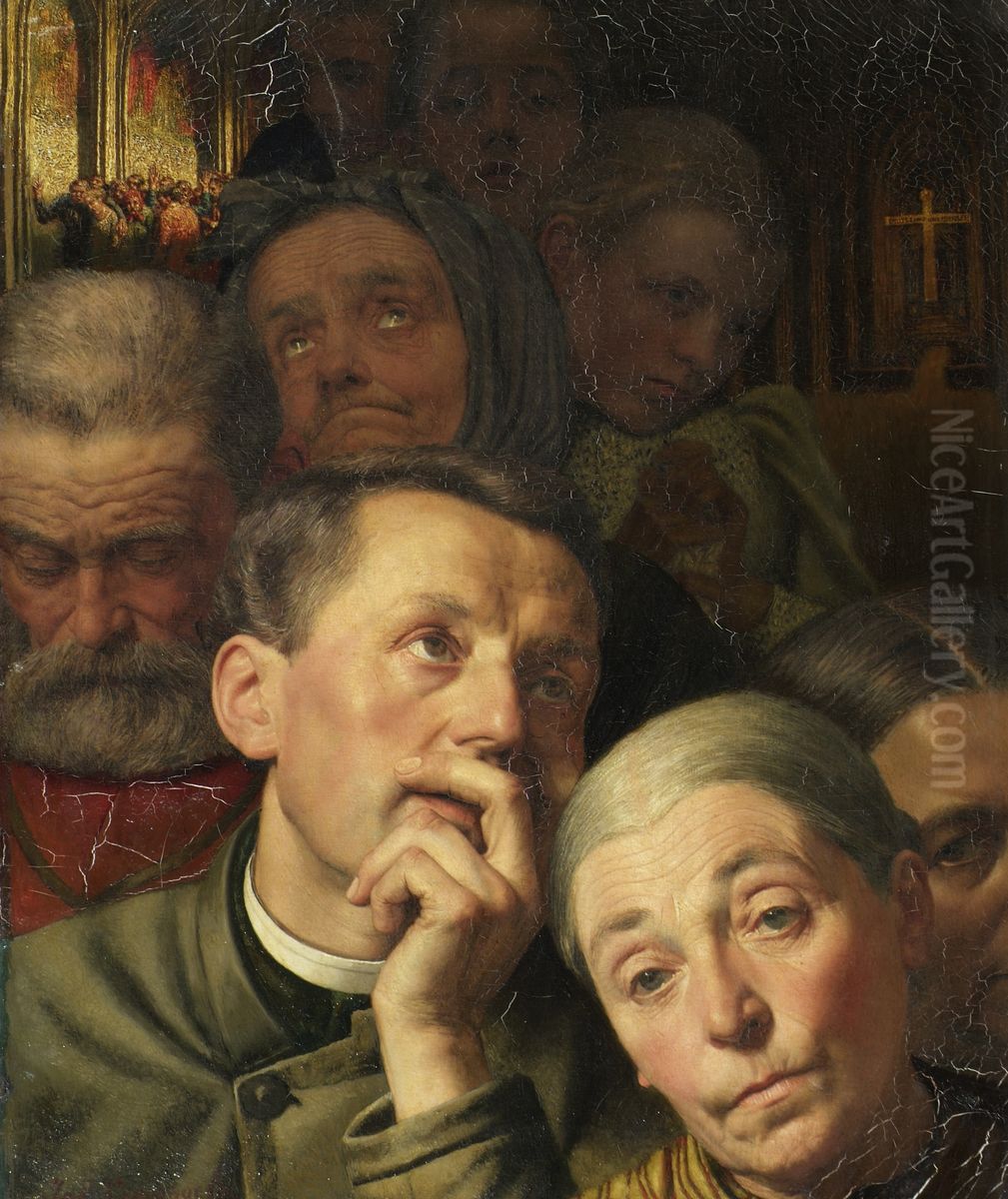 Die Weinenden Oil Painting by Jef Leempoels