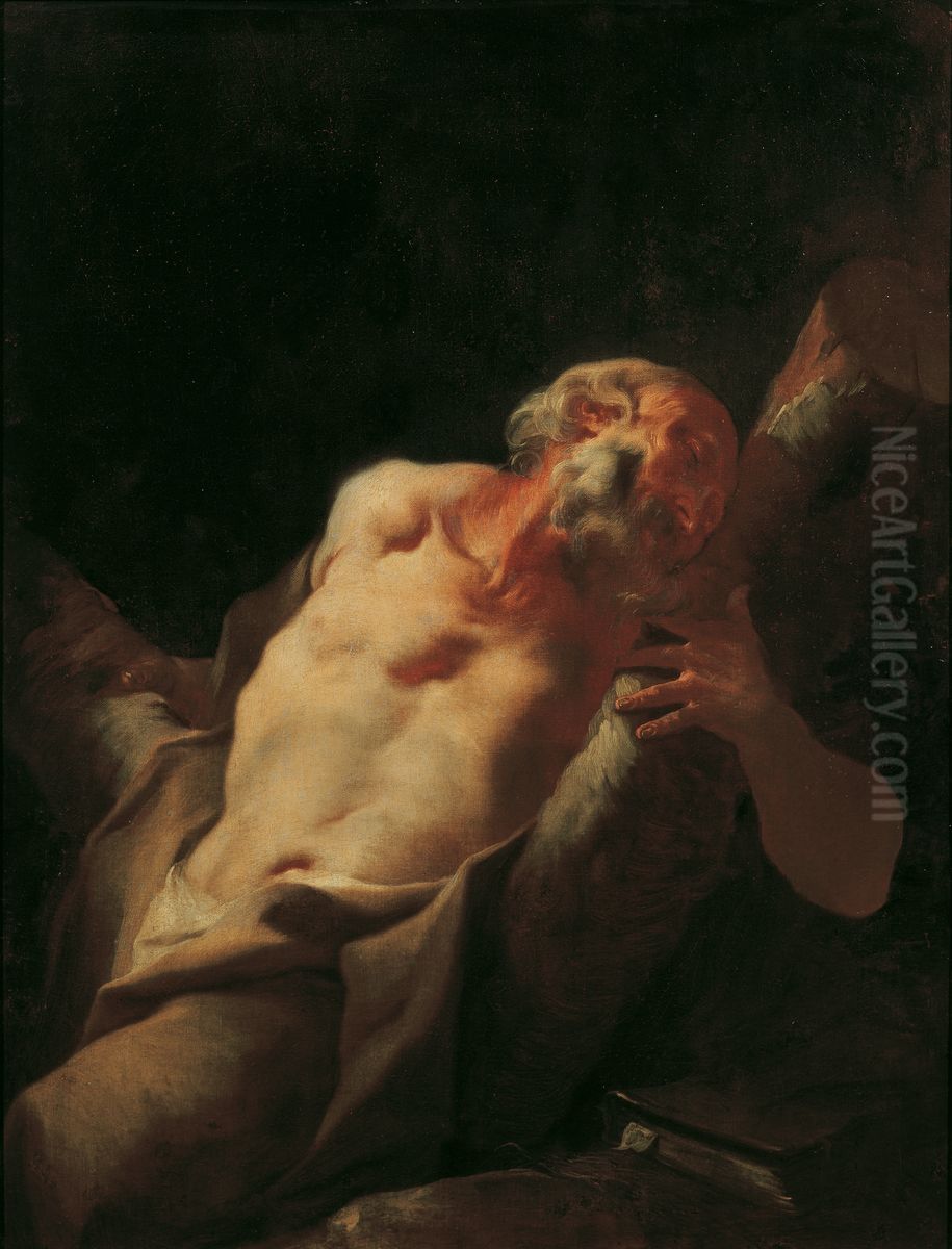Der Apostel Andreas Oil Painting by Paul Troger