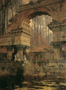 Die Romische Ruine in Schonbrunn