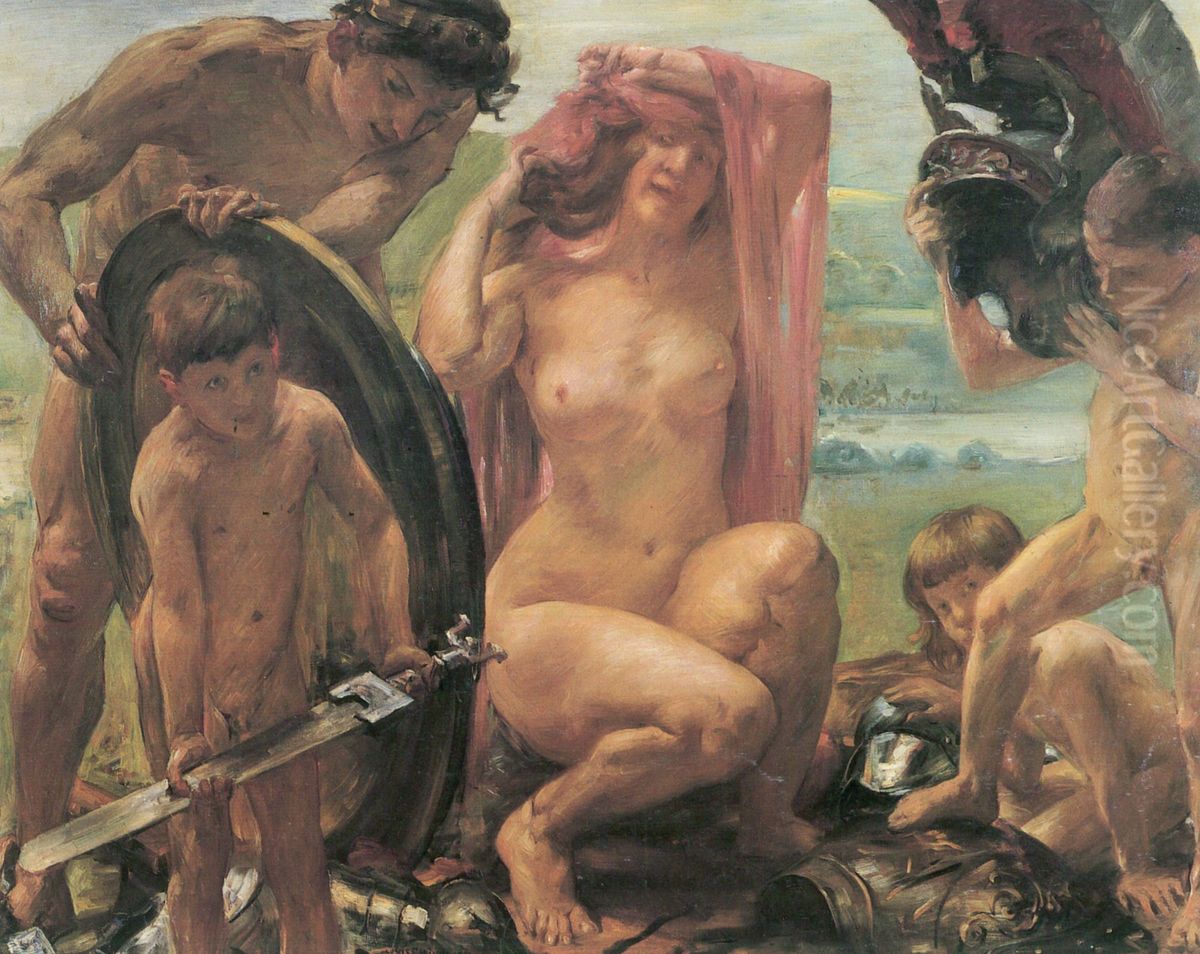 Die Waffen des Mars Oil Painting by Lovis (Franz Heinrich Louis) Corinth