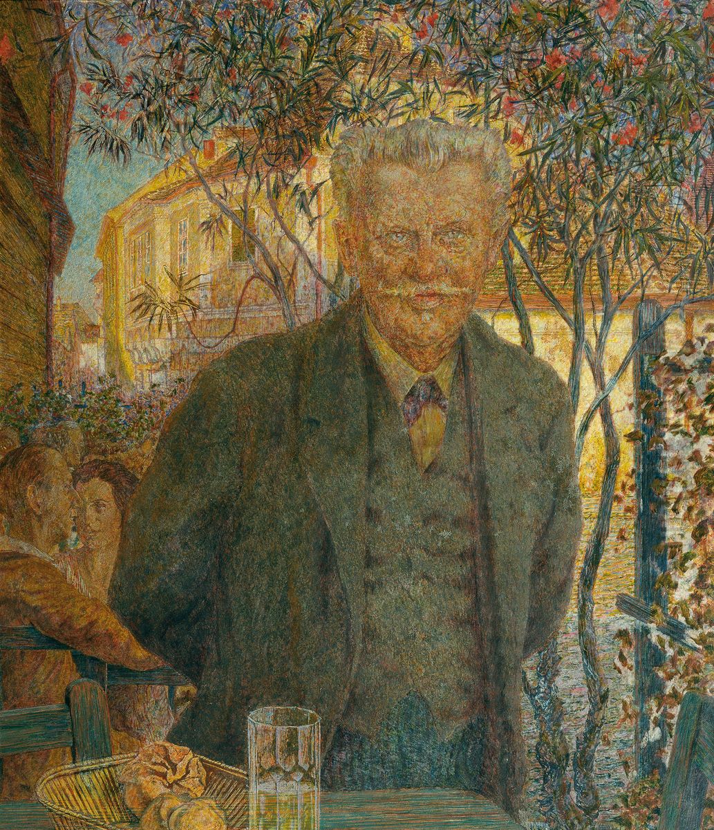 Der Gastwirt Siebenhandl in Melk Oil Painting by Leopold Blauensteiner