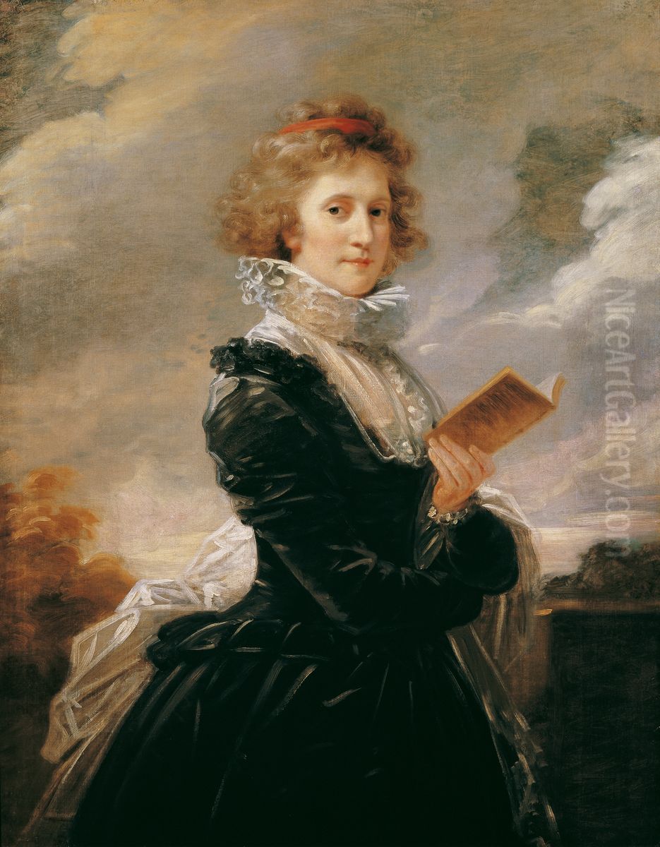 The actress Josefa Hortensia Fuger, the wife of the artist Oil Painting by Heinrich Fuger The actress Josefa Hortensia Fuger, the wife of the artist Oil Painting by Heinrich Fuger