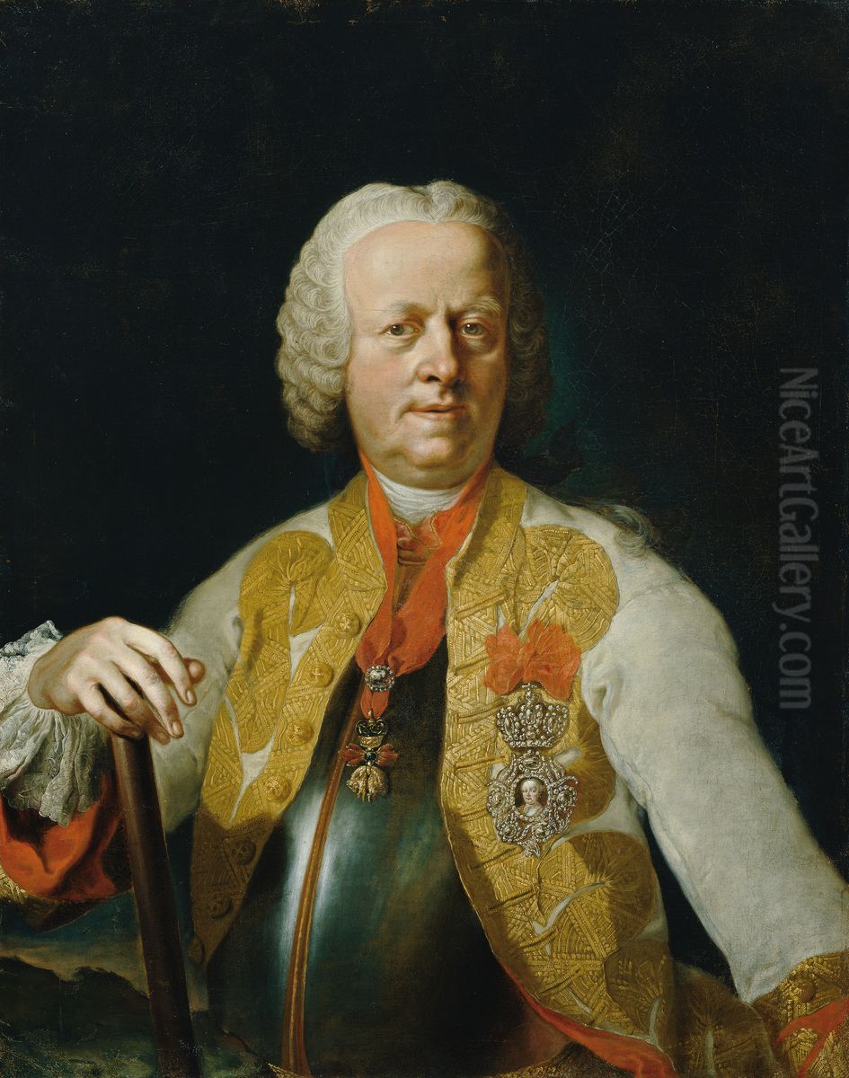 Field Marshal Karl Josef Prince Batthyany Oil Painting by Franz Anton Palko