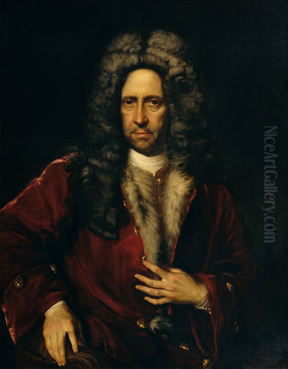 Portrait of Guido Count of Starhemberg (1657-1737) Oil Painting by Jan Kupecky