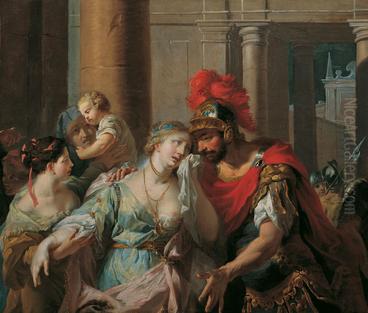 Hektors Abschied von Andromache Oil Painting by Anton Kern