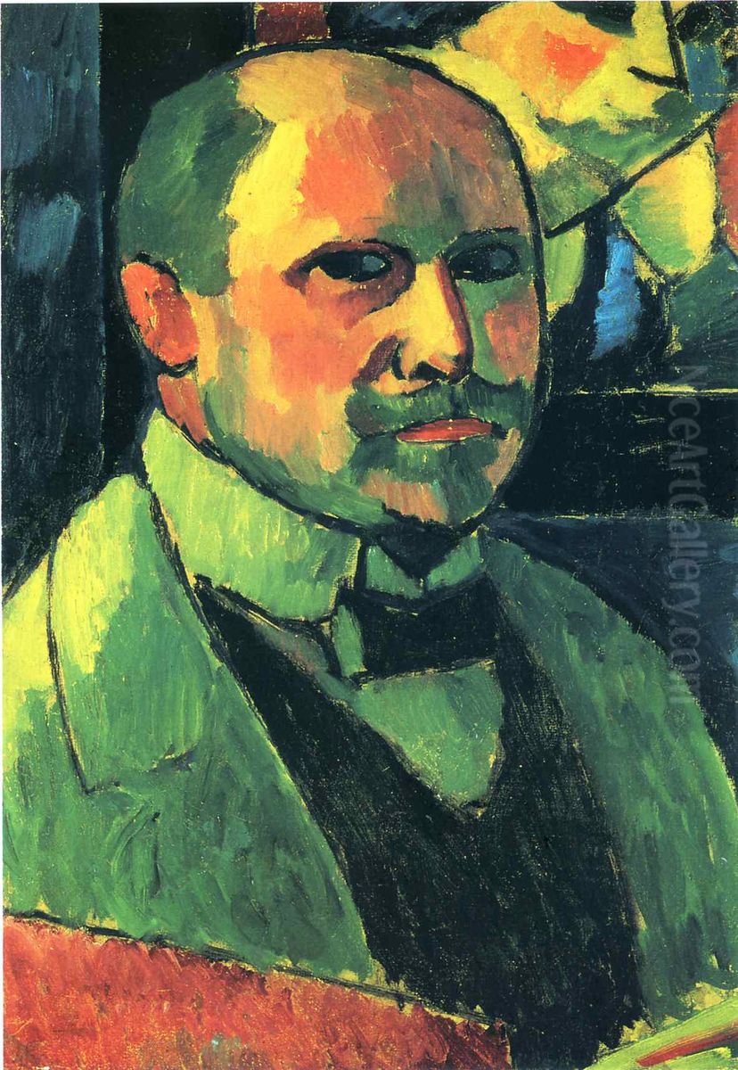 Self-portrait Oil Painting by Alexei Jawlensky