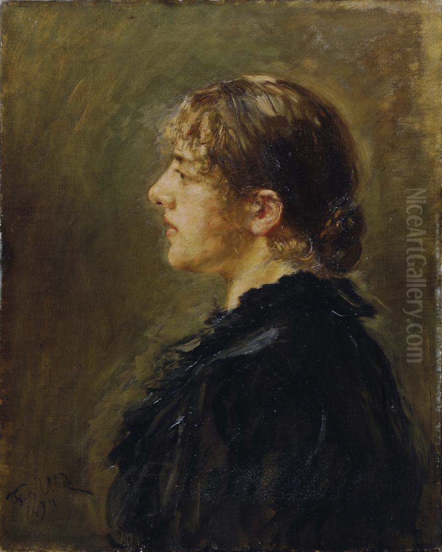 Die Tochter des Kunstlers Oil Painting by Fritz von Uhde