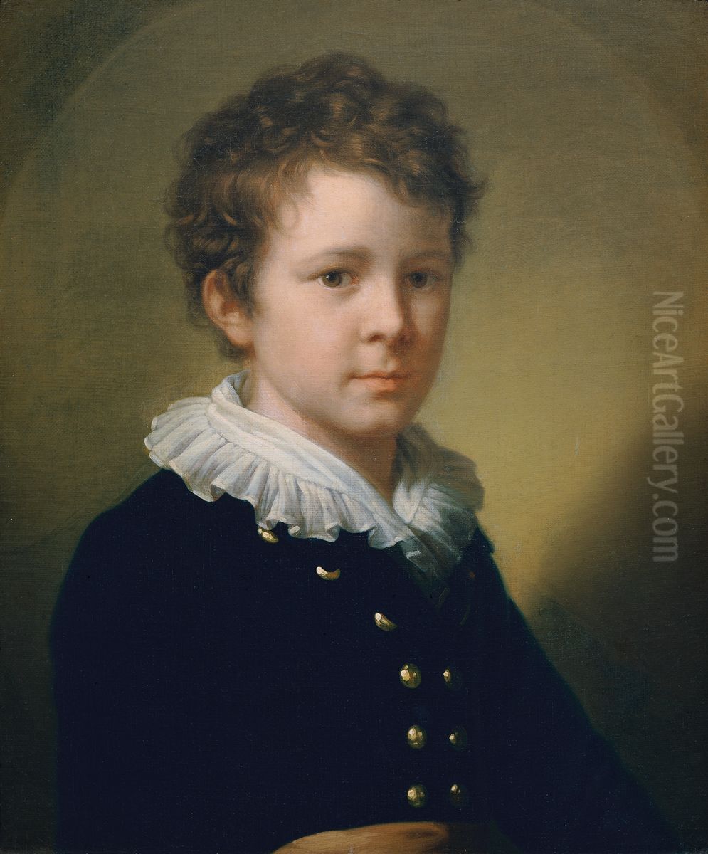 Johann Baptist Lampi, ein Enkel des Kunstlers Oil Painting by Johann Baptist von Lampi the Elder