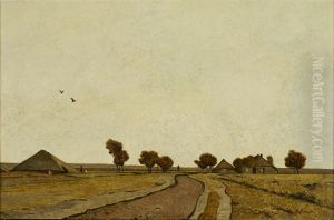 Hollandische Landschaft mit Gehoften