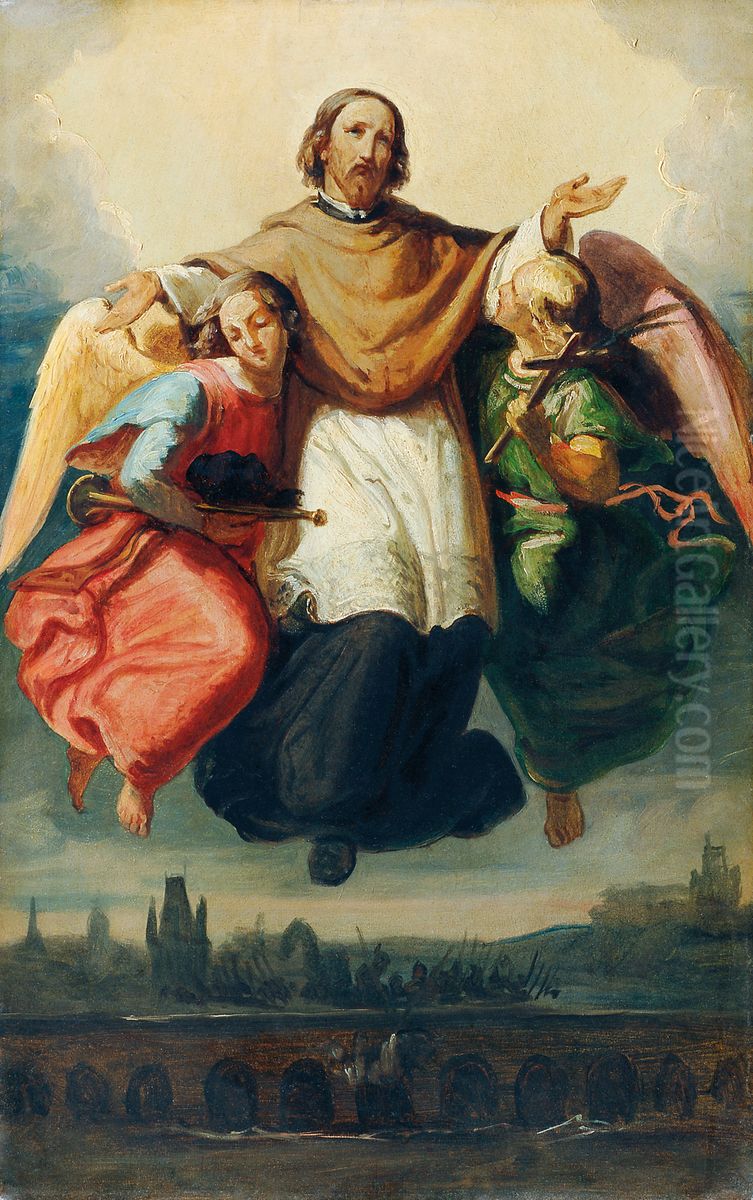 Glorie des heiligen Johannes von Nepomuk Oil Painting by Johann Till the Younger