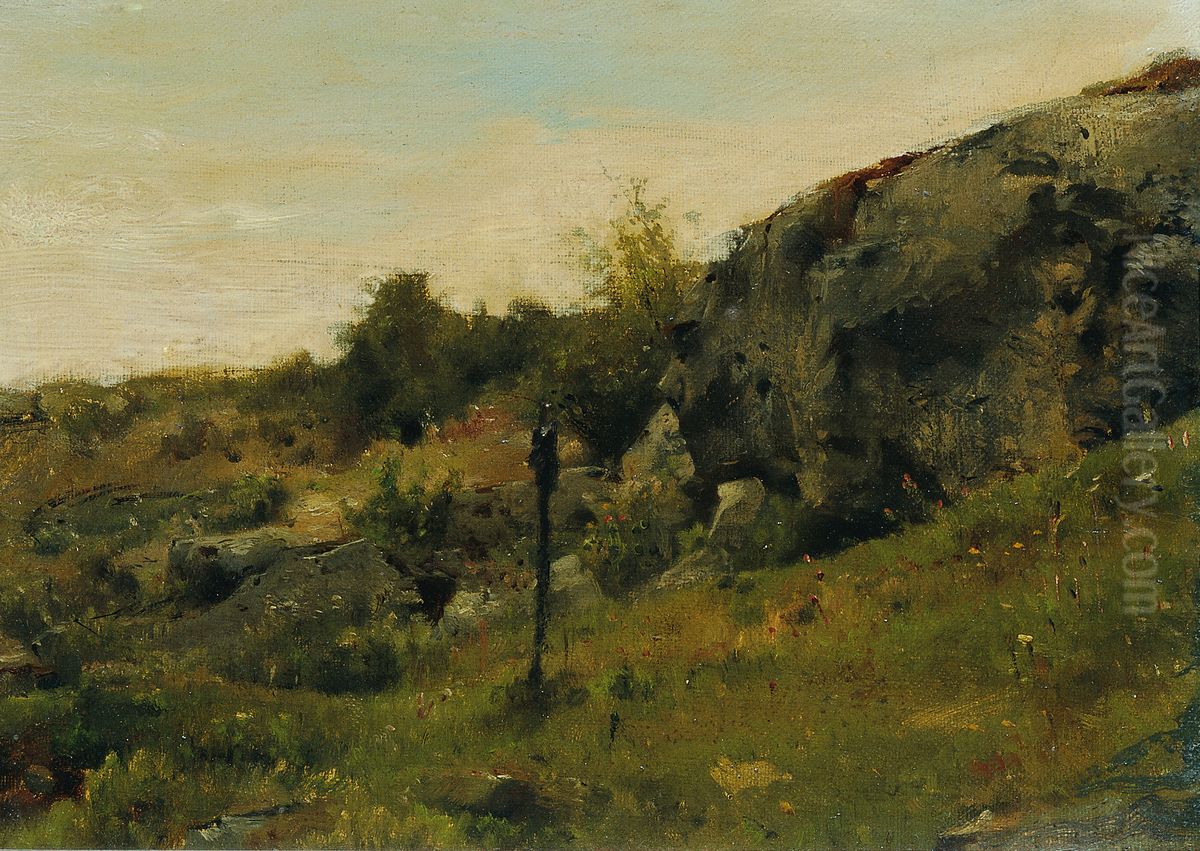 Wiesenlandschaft mit Felsen Oil Painting by Johann Till the Younger
