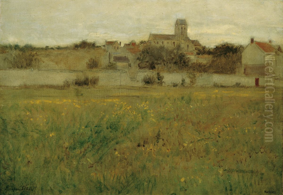 Ansicht von Auvers-sur-Oise Oil Painting by Eugen Jettel