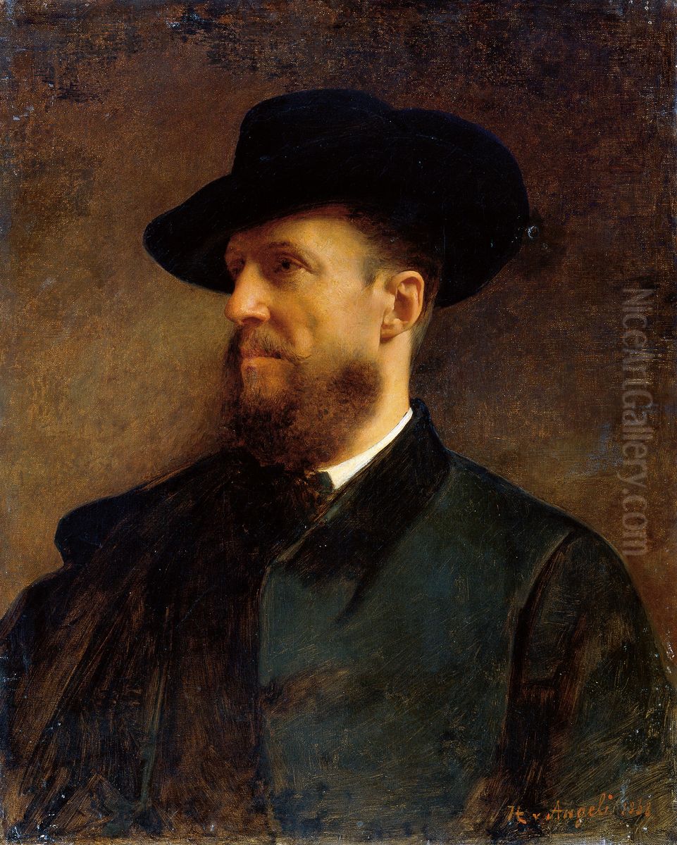 Carlos Maria de Borbon y Osterreich-Este Oil Painting by Baron Heinrich von Angeli