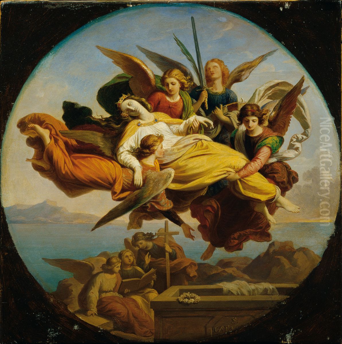 Die heilige Katharina Oil Painting by Karl von Blaas