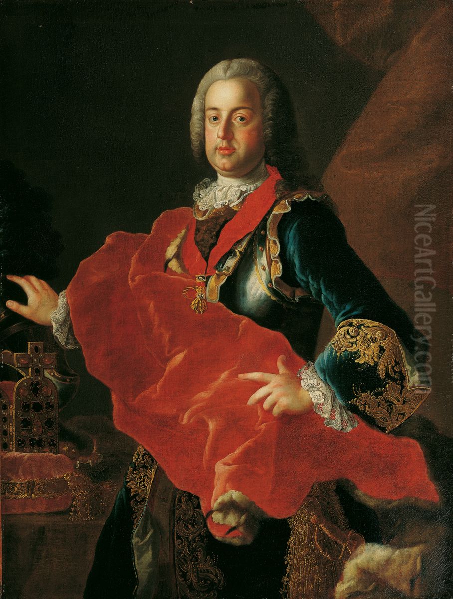 Kaiser Franz I. Stephan von Lothringen Oil Painting by Martin Van Meytens