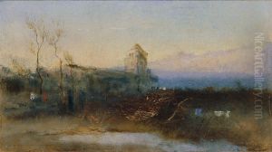 Landschaft mit Burg