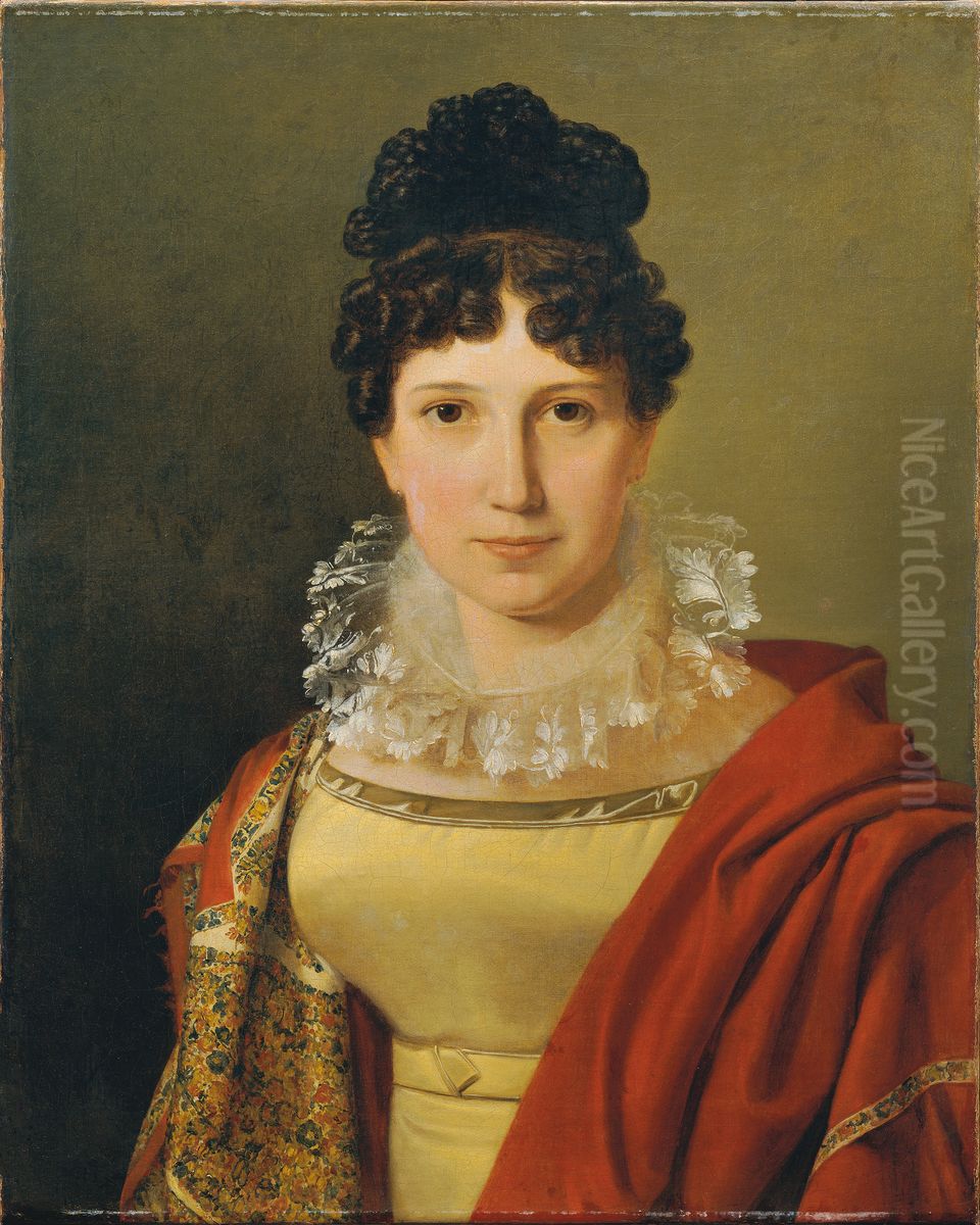 Catharina Freifrau von Koudelka Oil Painting by Ferdinand Georg Waldmuller