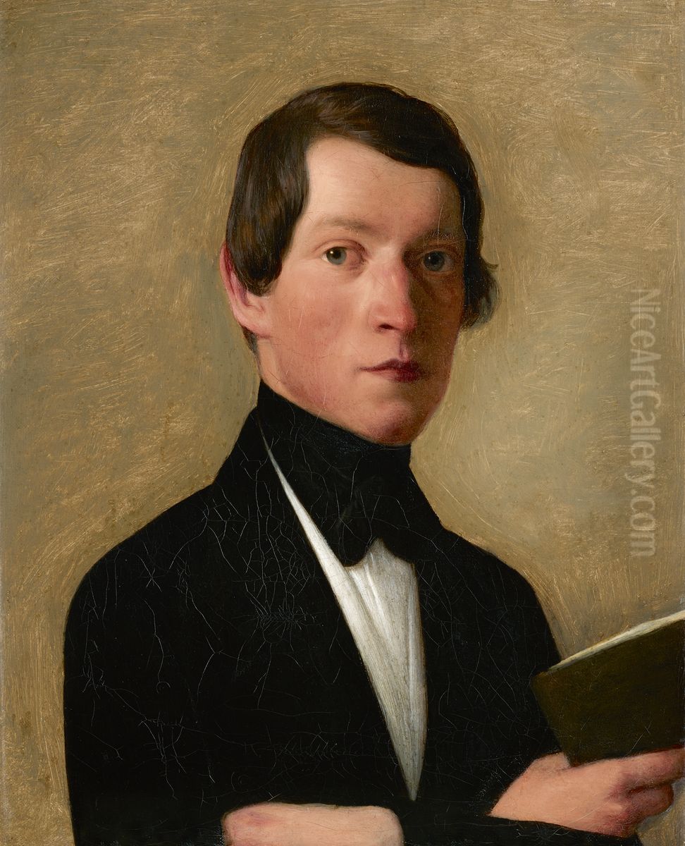 Oberingenieur Leopold Musch im Alter von 35 Jahren Oil Painting by Johann Michael Neder