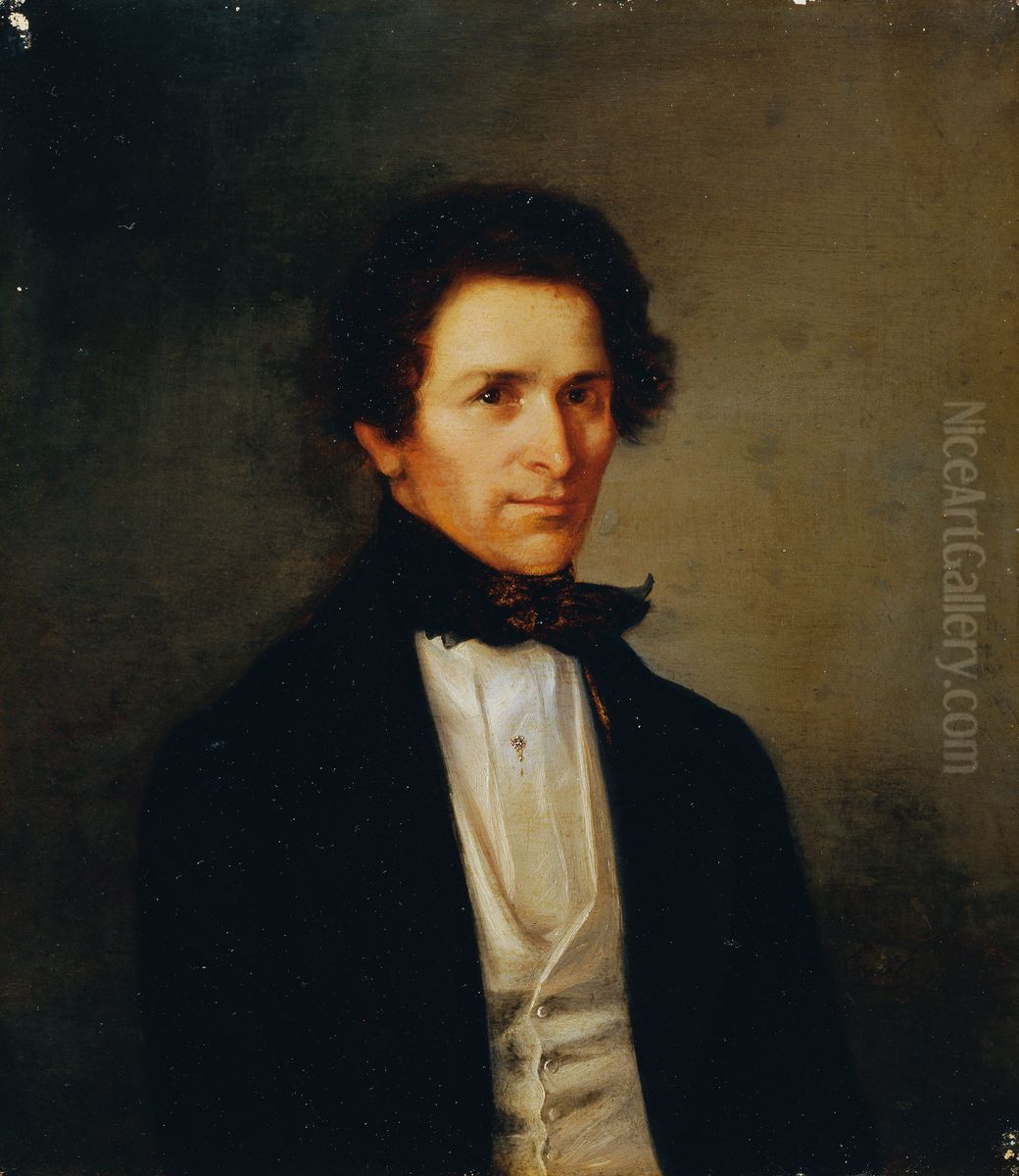 Herrenportrat Oil Painting by Franz Eybl