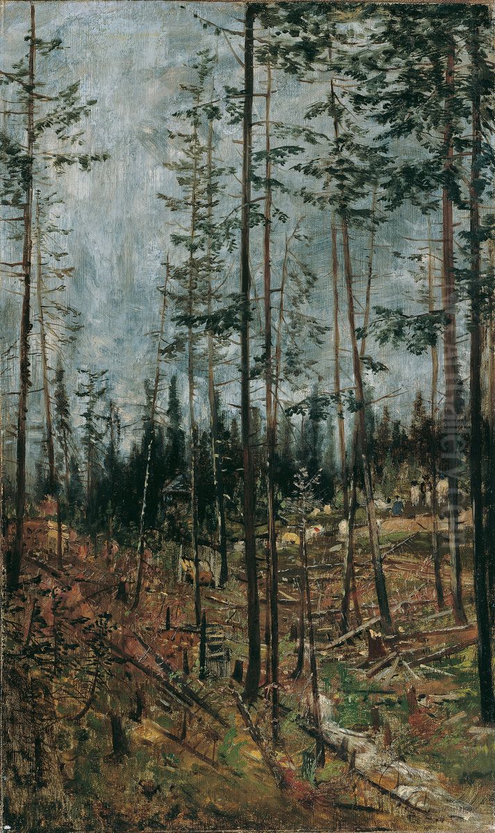 Waldschlag bei Godollo Oil Painting by Theodor von Hormann