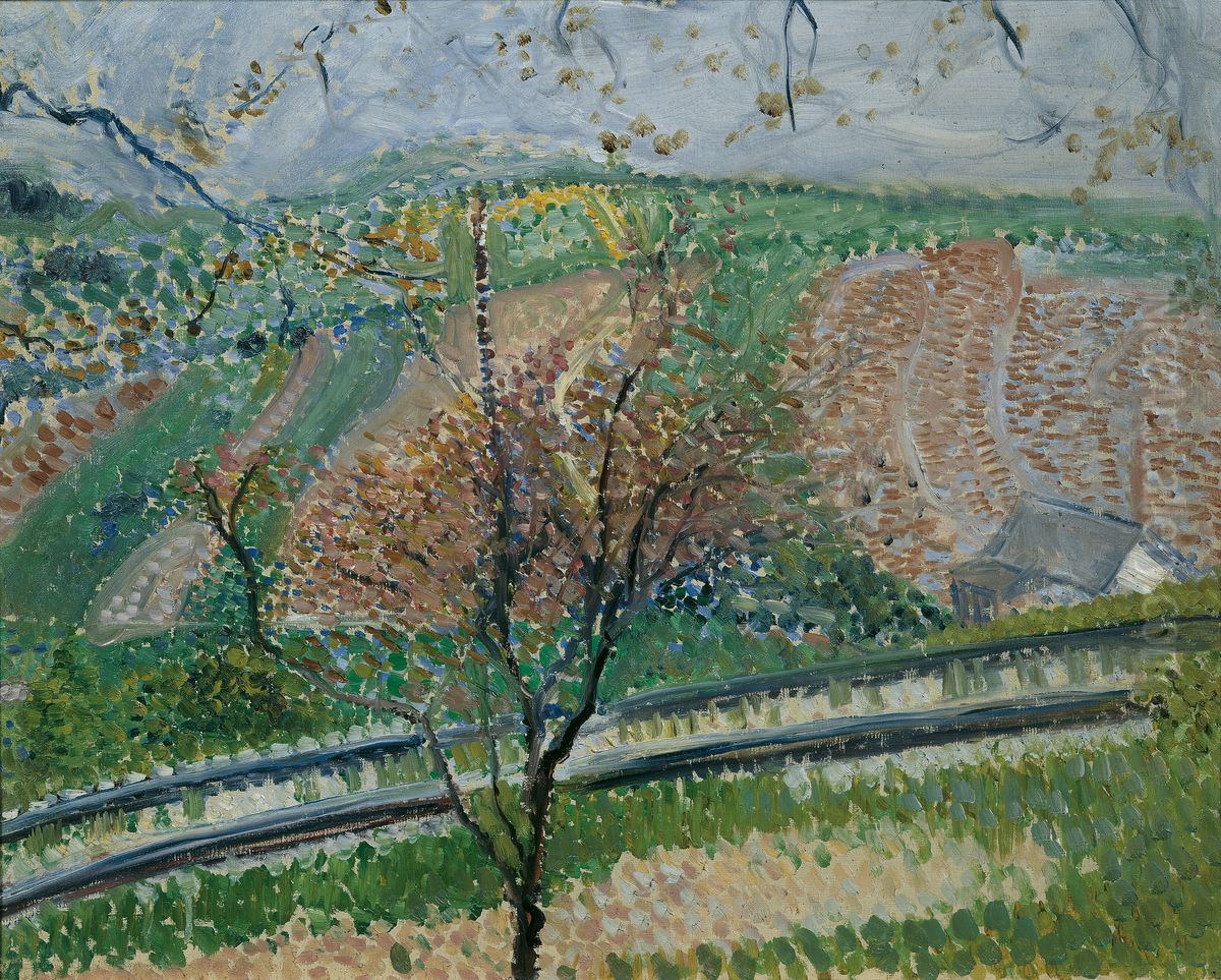Trasse der Zahnradbahn auf den Kahlenberg Oil Painting by Richard Gerstl