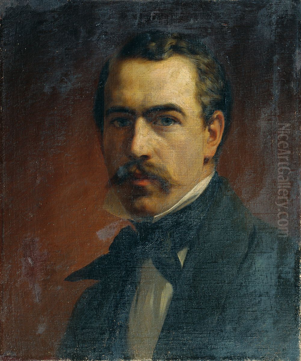 Selbstbildnis Oil Painting by Ernst Lafite