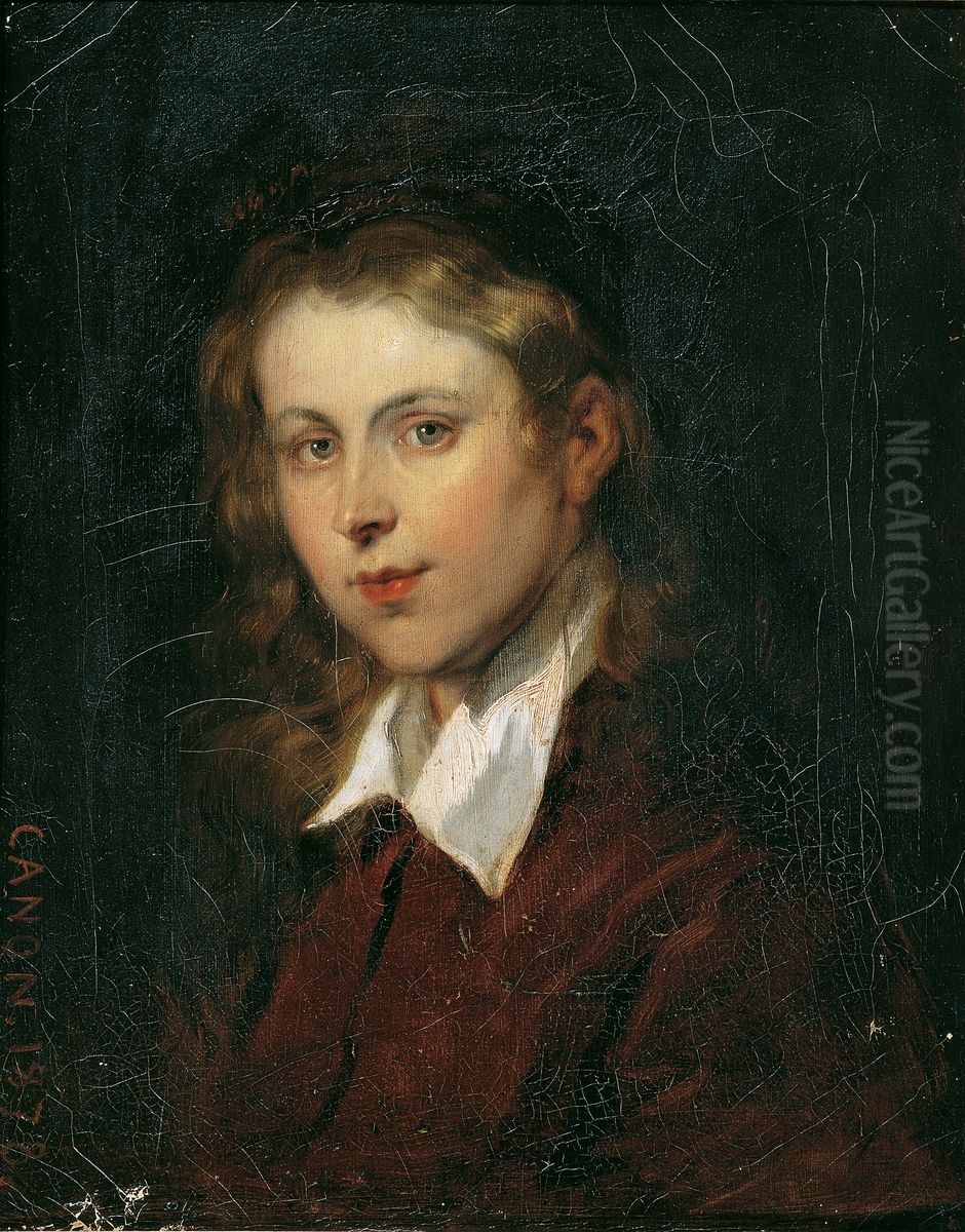 Junge Frau mit blondem Haar Oil Painting by Hans (Johann von Strasiripka) Canon