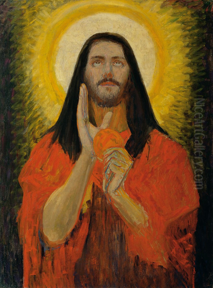 Christus Oil Painting by Max Kurzweil