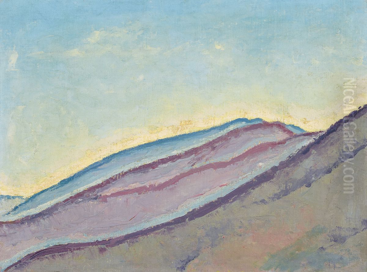 Berghange Oil Painting by Koloman Moser