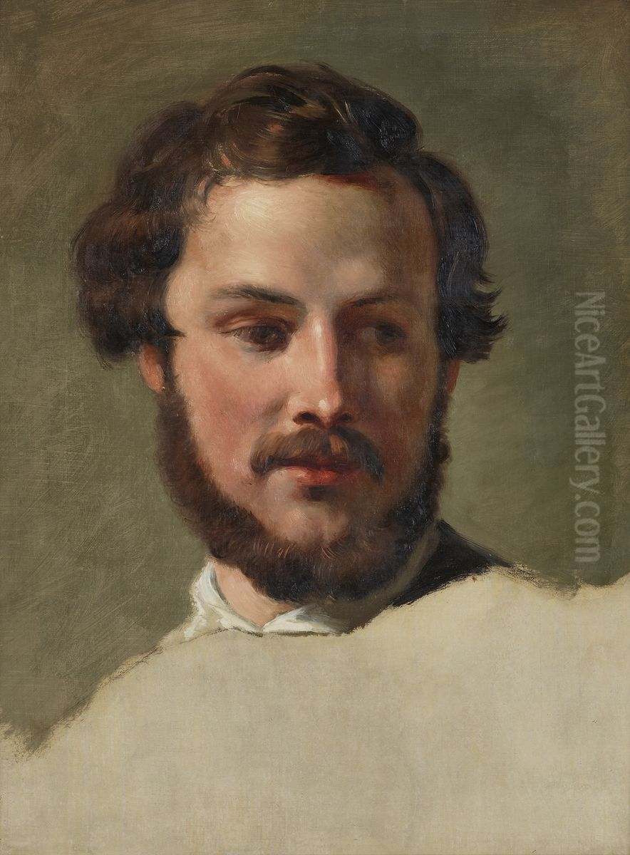 Kopf eines jungen Mannes Oil Painting by Johann Peter Krafft