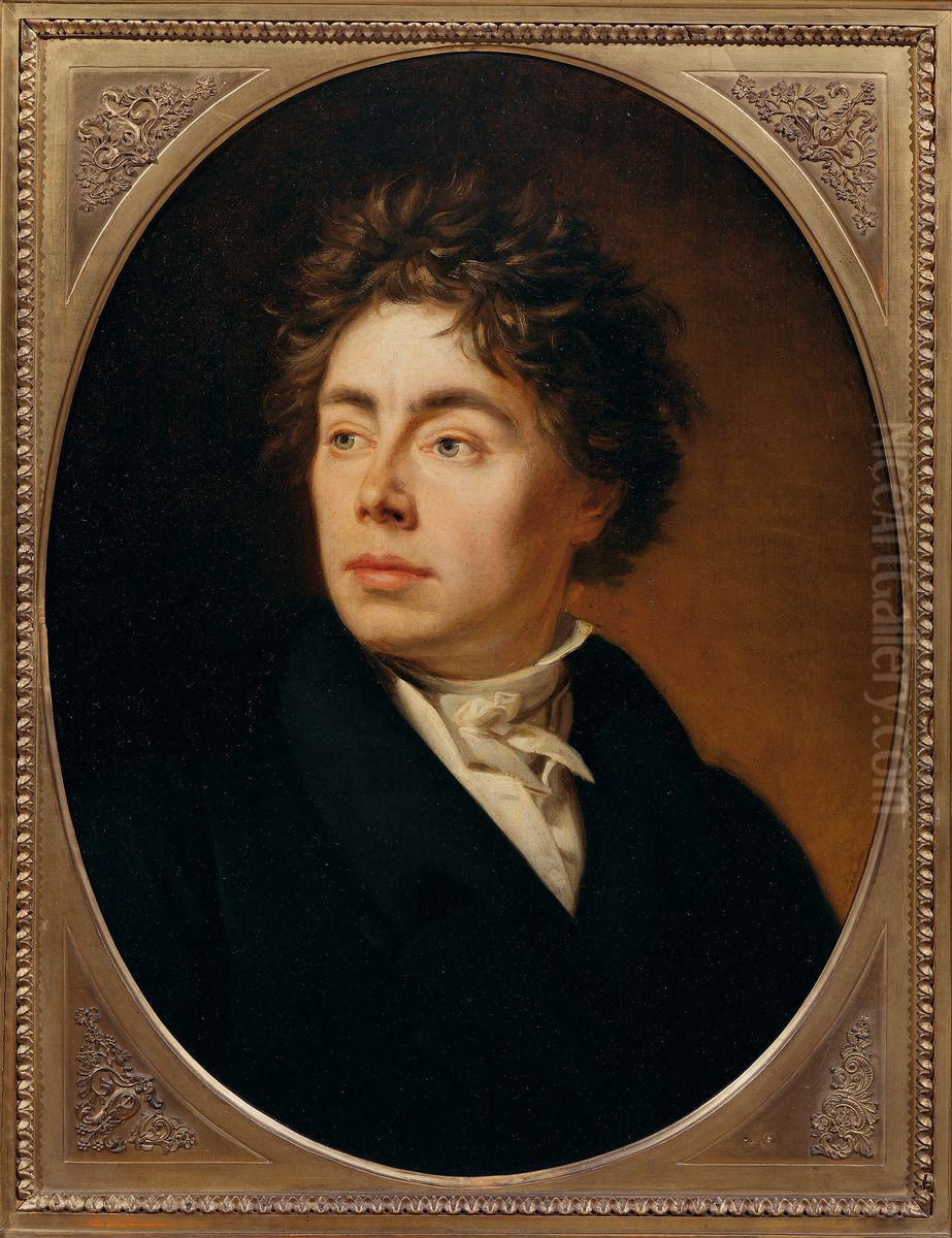 Josef Krafft, der Bruder des Kunstlers Oil Painting by Johann Peter Krafft