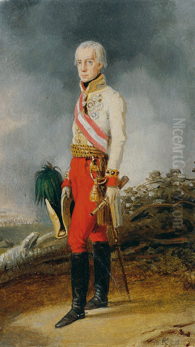Kaiser Franz I. von Osterreich Oil Painting by Johann Peter Krafft