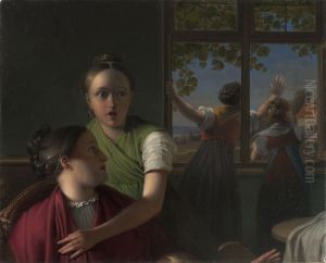 Vier Madchen in einem Zimmer