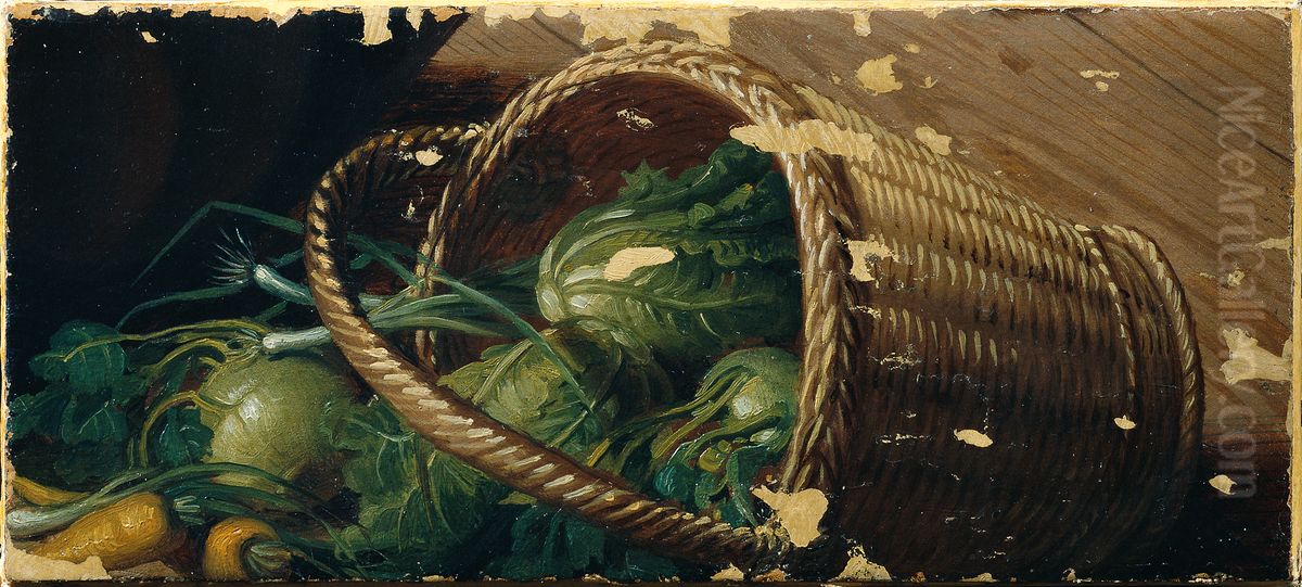 Gemusekorb (Fragment) Oil Painting by Johann Peter Krafft