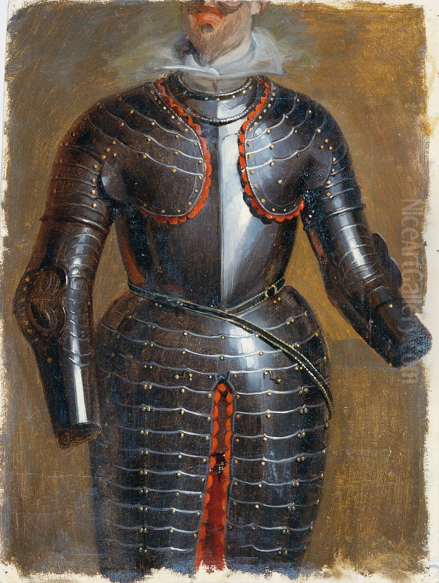 Dreiviertelharnisch Oil Painting by Johann Peter Krafft