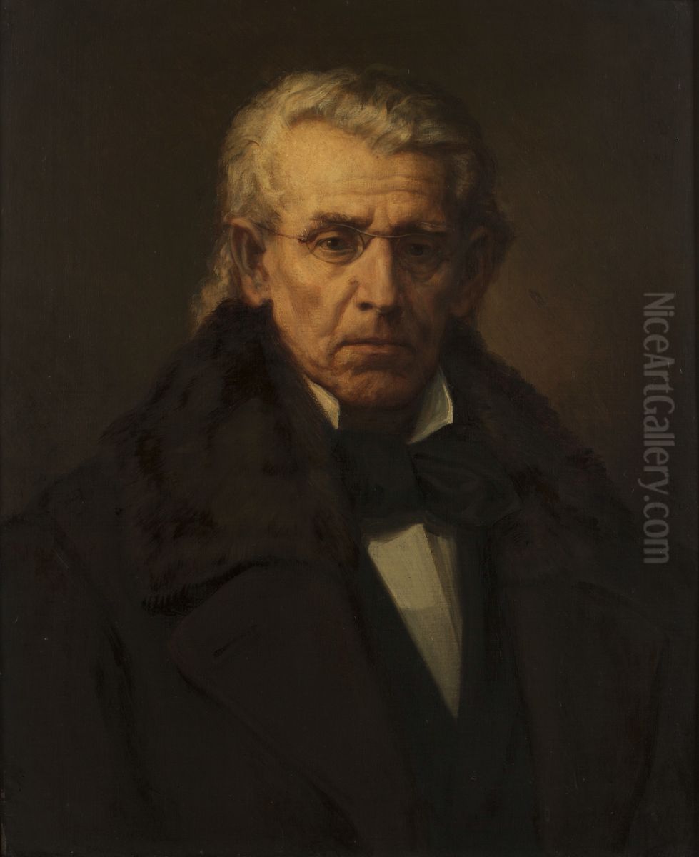 Der Maler Josef von Fuhrich Oil Painting by Christian Griepenkerl