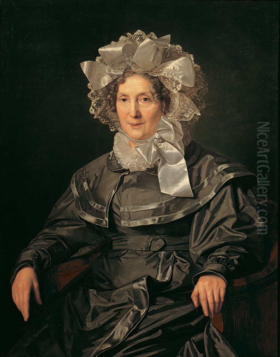 Elisabeth Waldmuller, die Mutter des Kunstlers Oil Painting by Ferdinand Georg Waldmuller