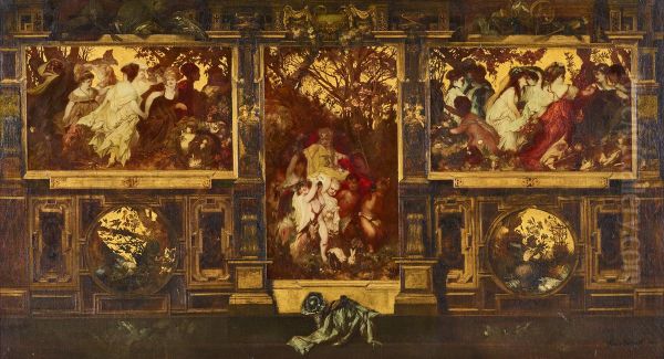 Modern cupid Oil Painting by Hans Makart
