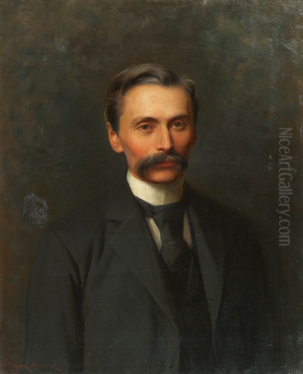 Minister Dr. Rottner Oil Painting by Zygmunt Ajdukiewicz