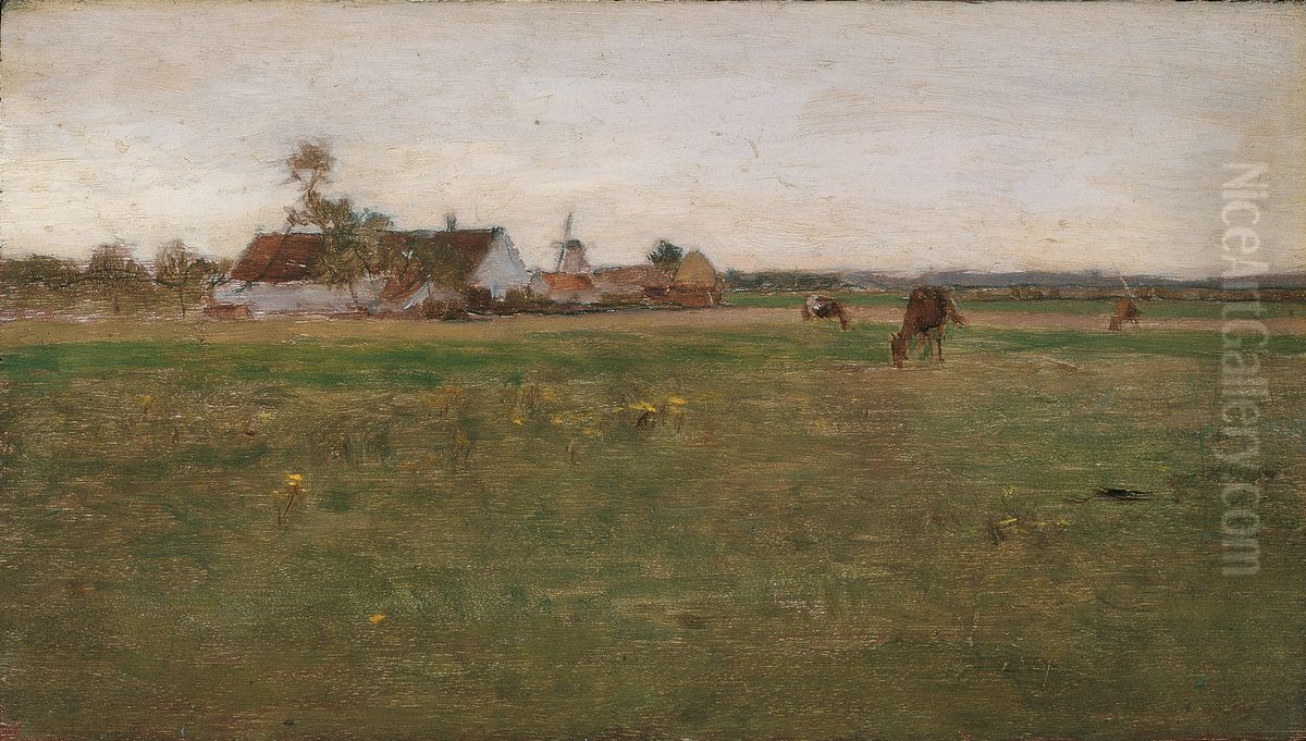 Abendlandschaft Oil Painting by Eugen Jettel