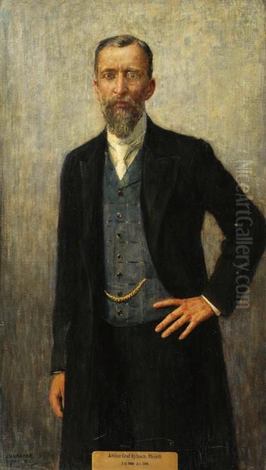 Arthur Graf Bylandt-Rheydt Oil Painting by Johann Victor Kramer