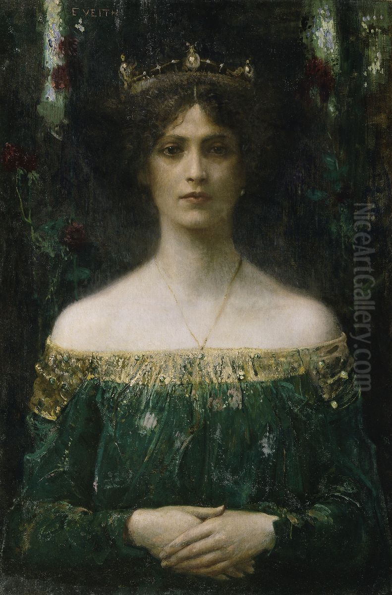 Die Konigstochter Oil Painting by Eduard Veith
