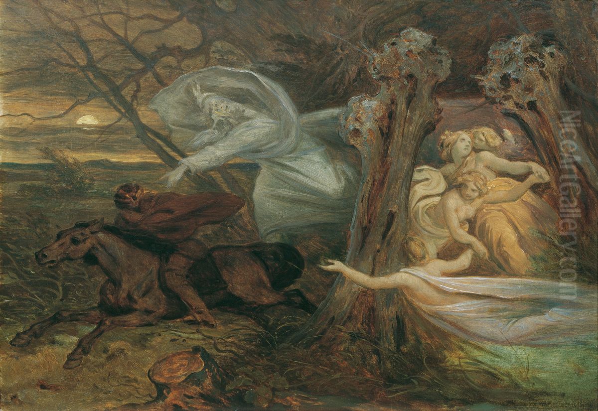 Der Erlkonig Oil Painting by Moritz von Schwind