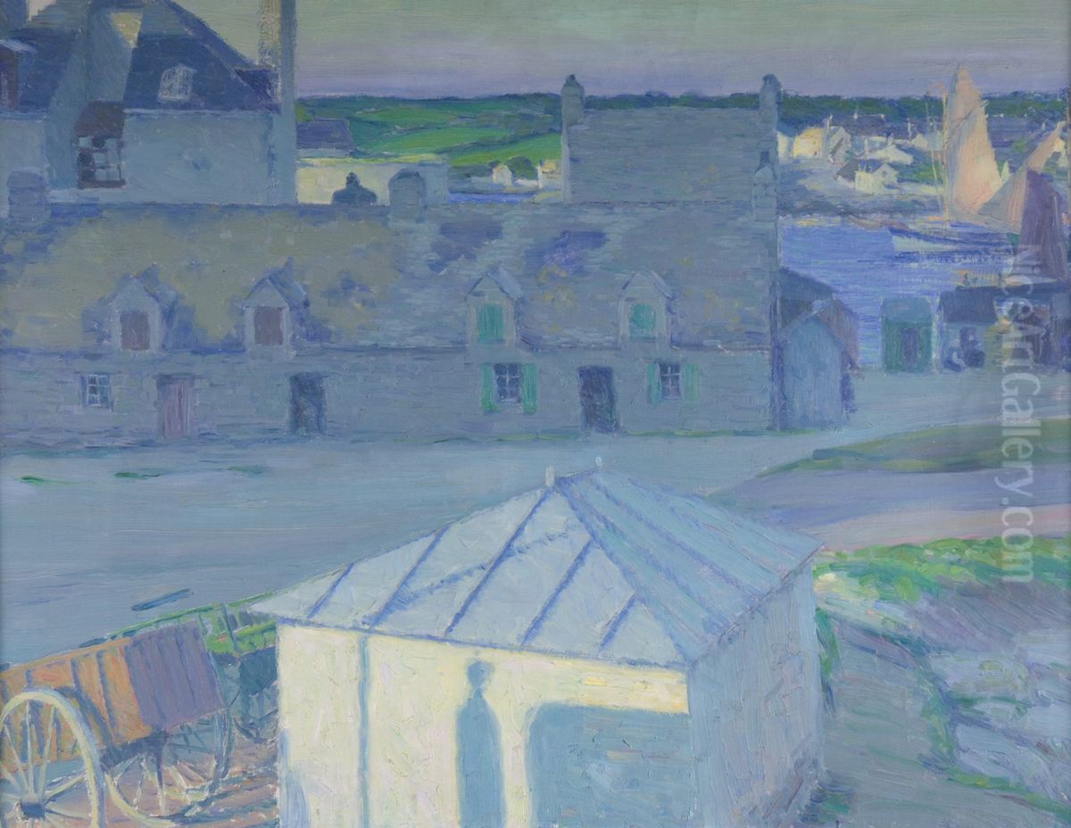 Der Hafen von Concarneau Oil Painting by Max Kurzweil